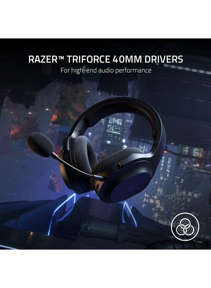 Razer Barracuda X, Wireless Multi-platform Gaming and Mobile Headset (SmartSwitch Dual Wireless, 250g Ergonomic Design, TriForce 40mm, Cardioid Mic, On-Headset Controls, 50h Battery USB-C) Black - Image 4
